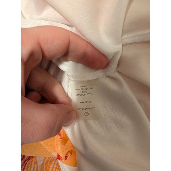 Calvin Klein Palm Print Sleeveless Summer/Spring Bright Dress size 14 - Picture 5 of 5